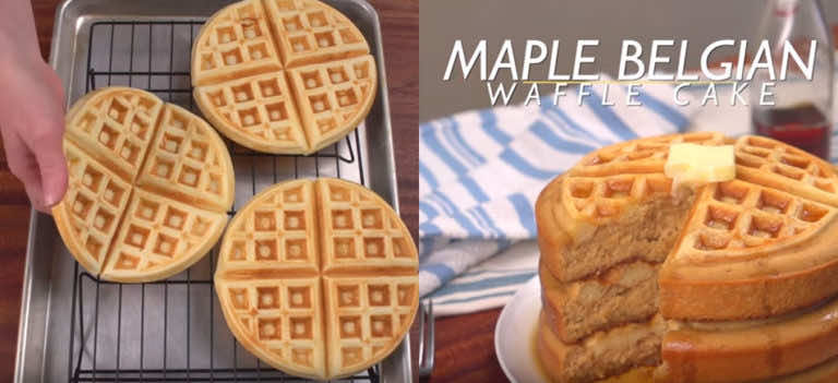 Szybki torcik z gofrów