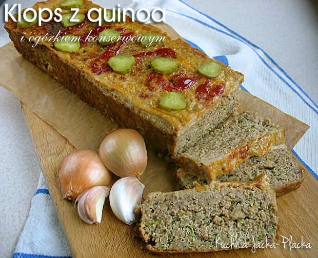 Klops z quinoa i ogórkiem konserwowym