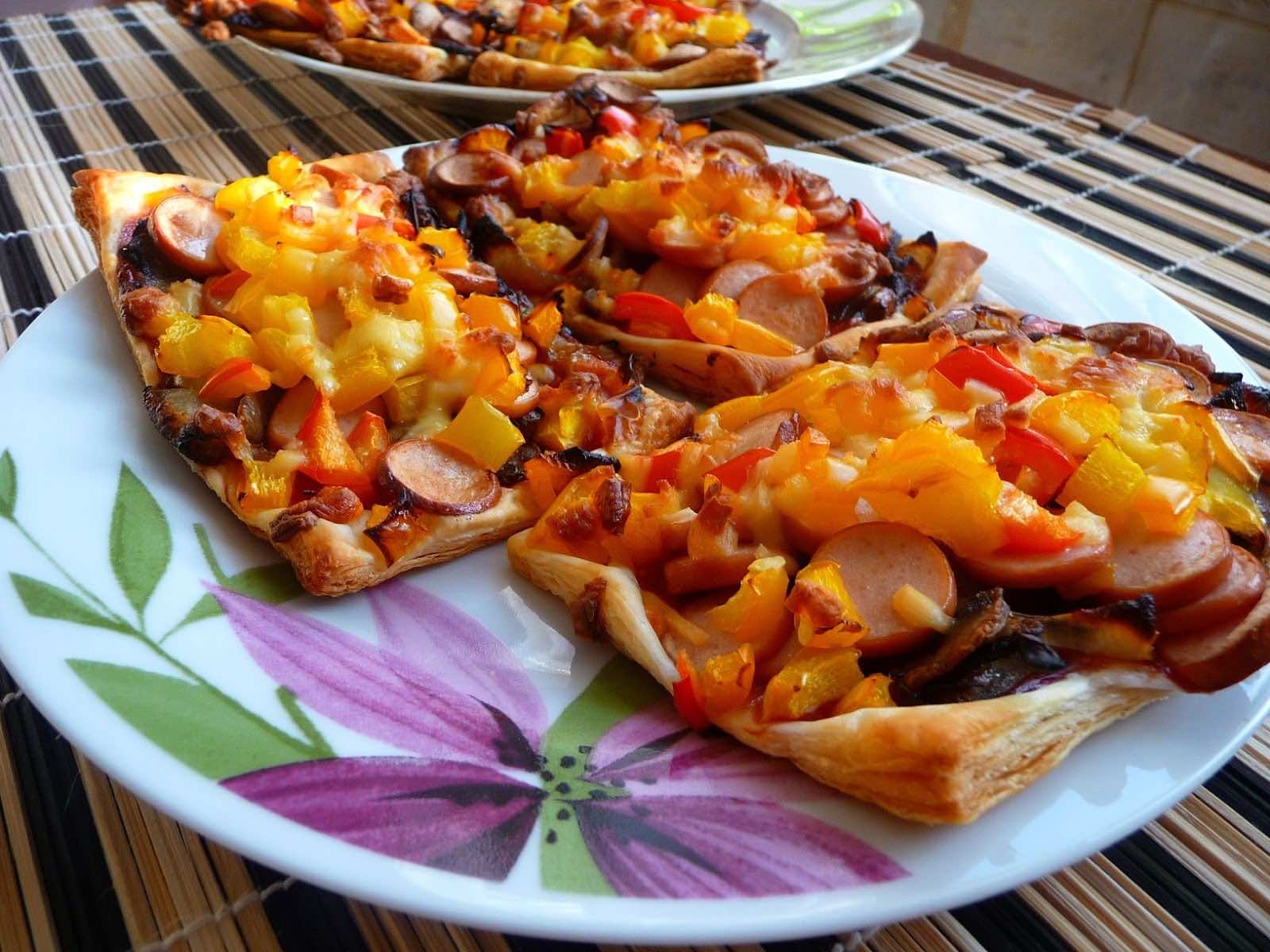 mini-pizza na cieście francuskim