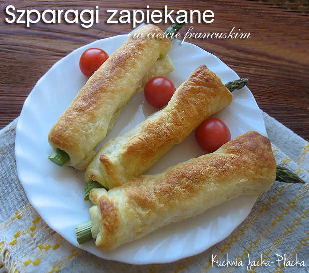 Szparagi zapiekane w cieście francuskim