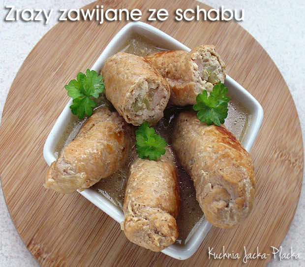 Zrazy zawijane ze schabu
