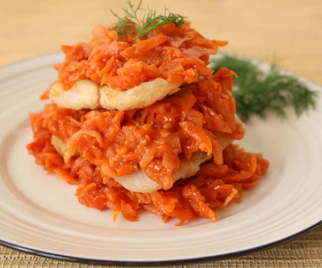 Ryba po węgiersku z sosem Madziarów