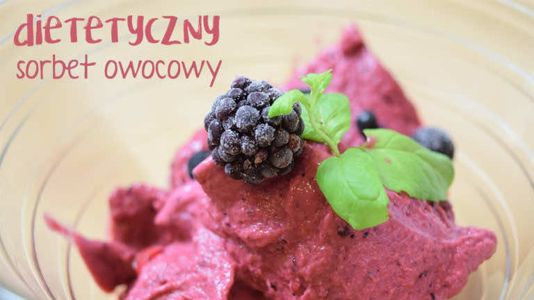 Szybki dietetyczny sorbet owocowy
