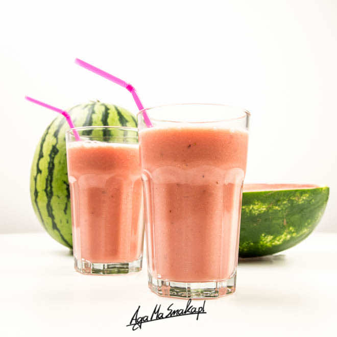 Pyszny arbuzowy shake! Koktajl na orzeźwienie