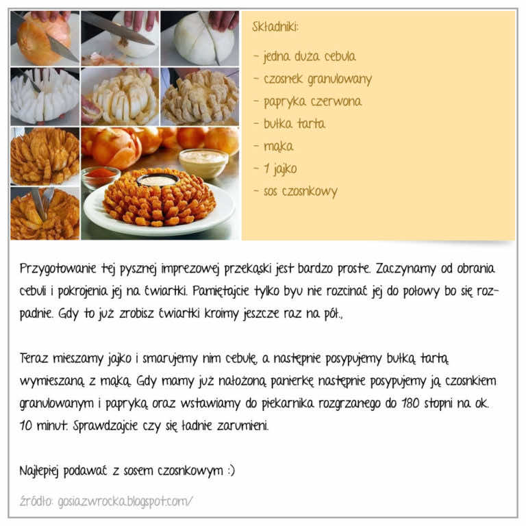 Cebulowa przekąska na imprezę