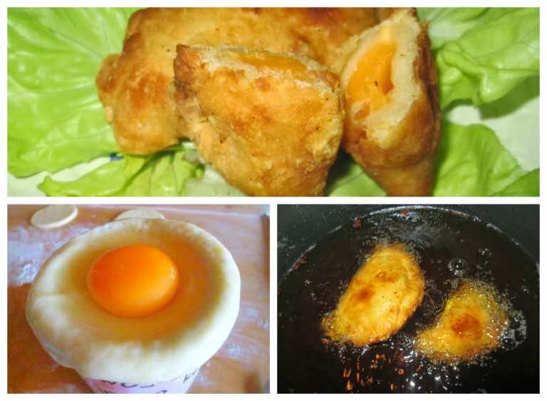 Pierogi z jajem w środku