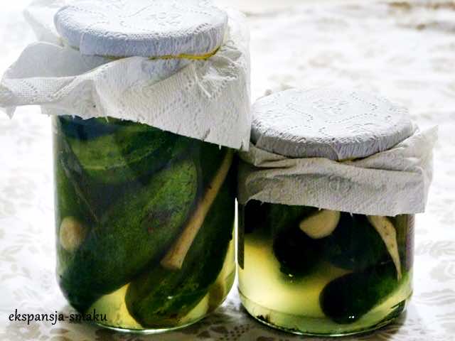 Kwaszone ogórki na zimę
