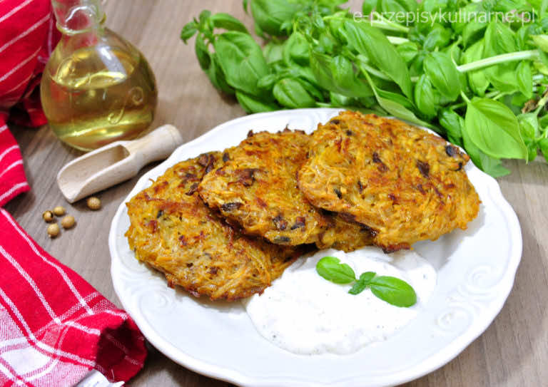 PIECZONE PLACKI ZIEMNIACZANE Z PIECZARKAMI