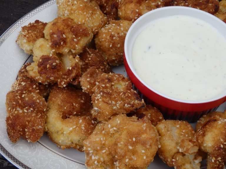 Panierowany kalafior