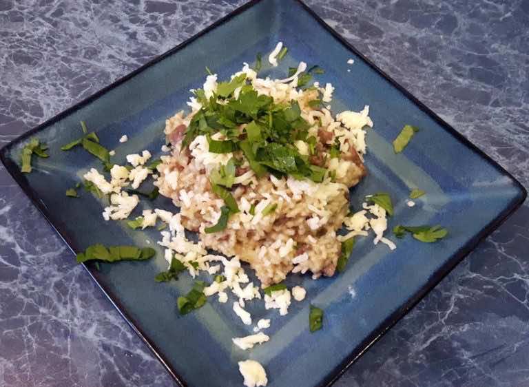 Risotto z wątróbką