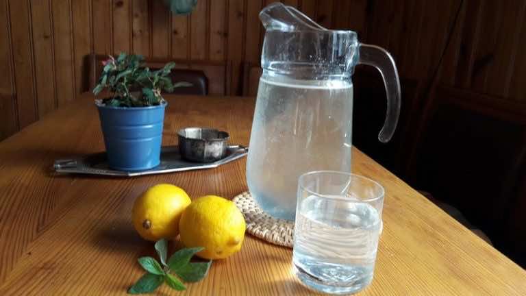 Sok z cytryny i mięty