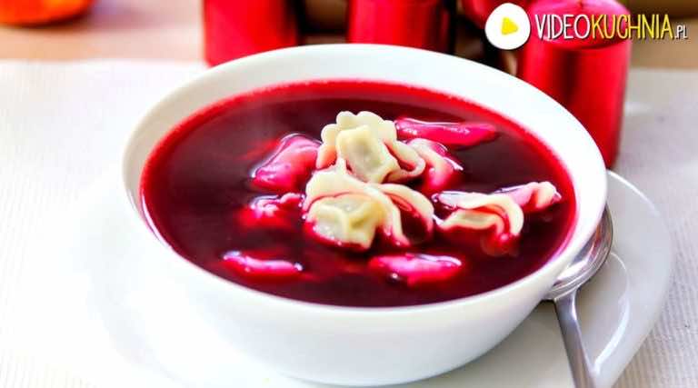 Barszcz z pieczonych buraków na Boże Narodzenie