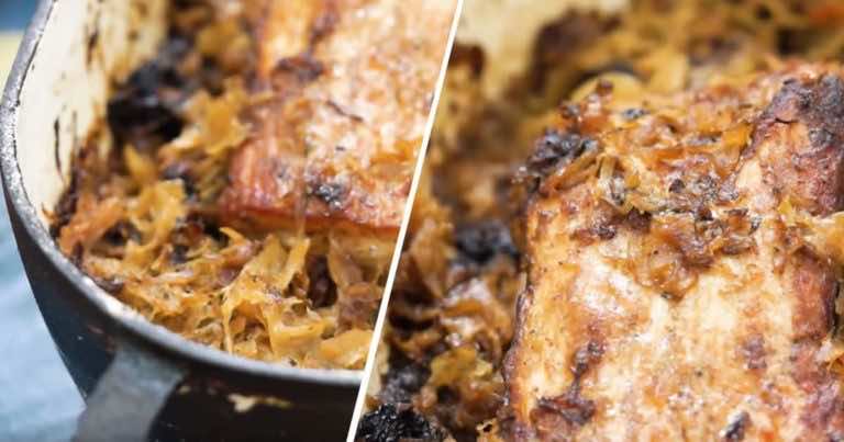 Przepis na doskonałe żeberka w kapuście