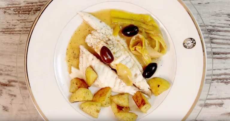 Pomysł na obiad czyli dorada z porem