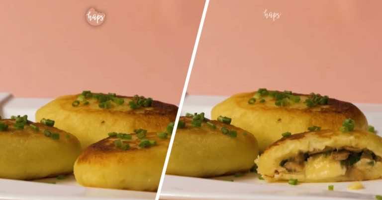 Kotlety ziemniaczane z pieczarkami to pomysł na cały obiad w jednym kawałku