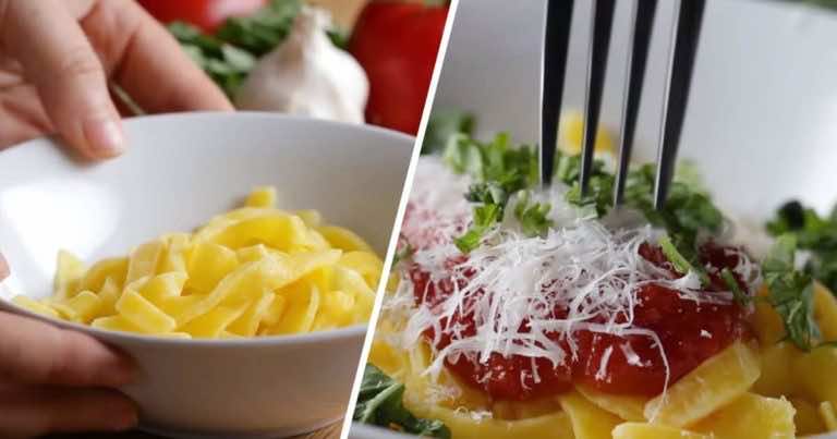 Makaron na obiad lub kolację z 2 składników!