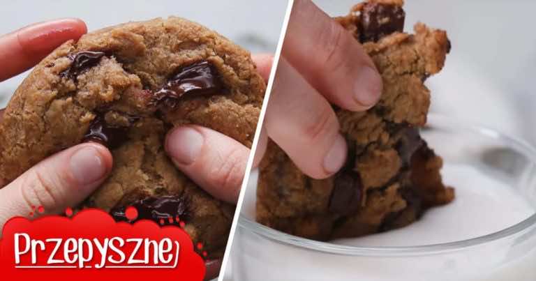 Spróbujcie tych ciastek z rozpływającą się czekoladą! Są pyszne i szybkie!