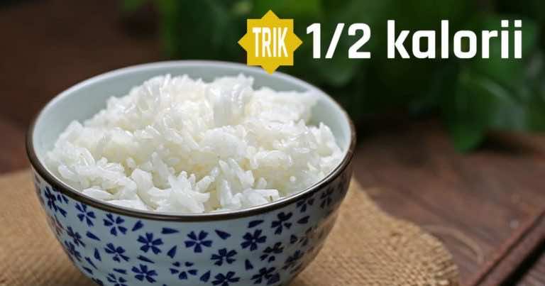 Gdy będziesz gotować ryż zrób to, a zmniejszysz jego kaloryczność o połowę!