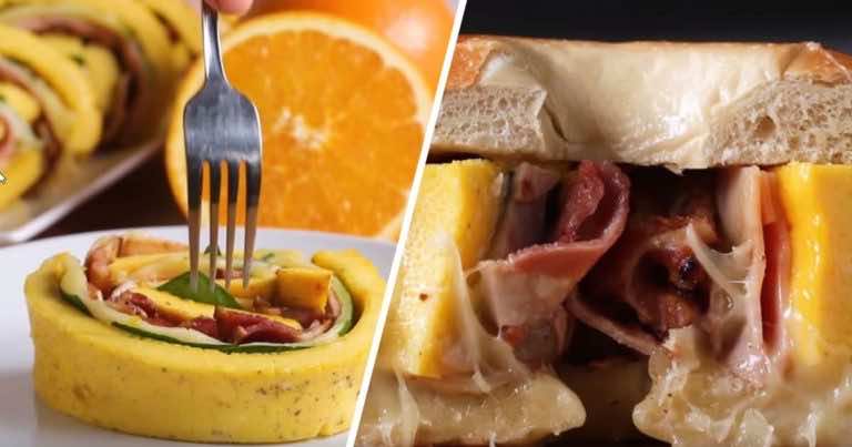 Rolada z jajek na śniadanie – takiej jeszcze nie jedliście :)