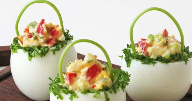 Jajka faszerowane rzeżuchą