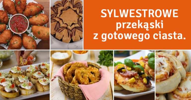 8 przepisów na Sylwestrowe przekąski z gotowego ciasta!