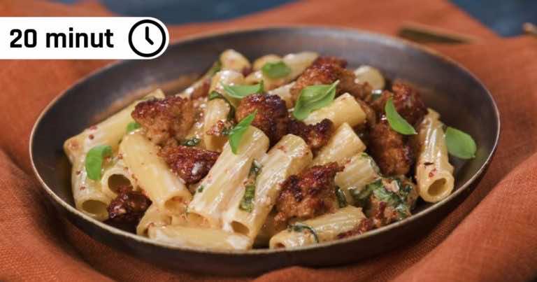 Przepis na makaron z kiełbaską w 20 minut!