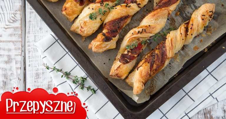 Przepis na paluchy z ciasta francuskiego