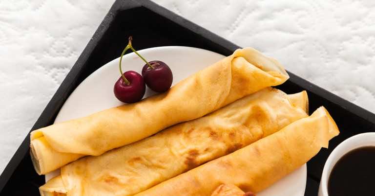 Naleśniki bez cukru z twarogiem