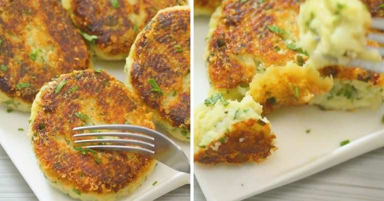 Przepis na kotleciki z ziemniaków i parmezanu