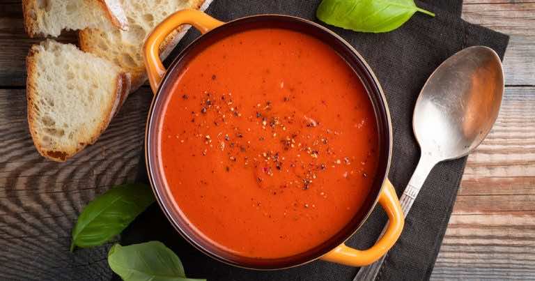 Zupa pomidorowa z pieczonych pomidorów