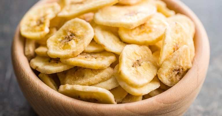 Domowe chipsy z bananów