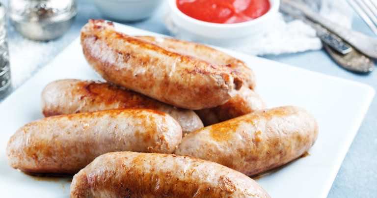 Grillowana biała kiełbasa