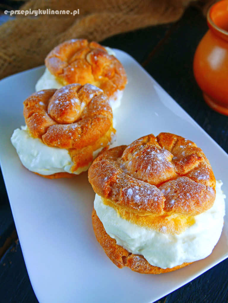 Klasyczne ptysie z kremem