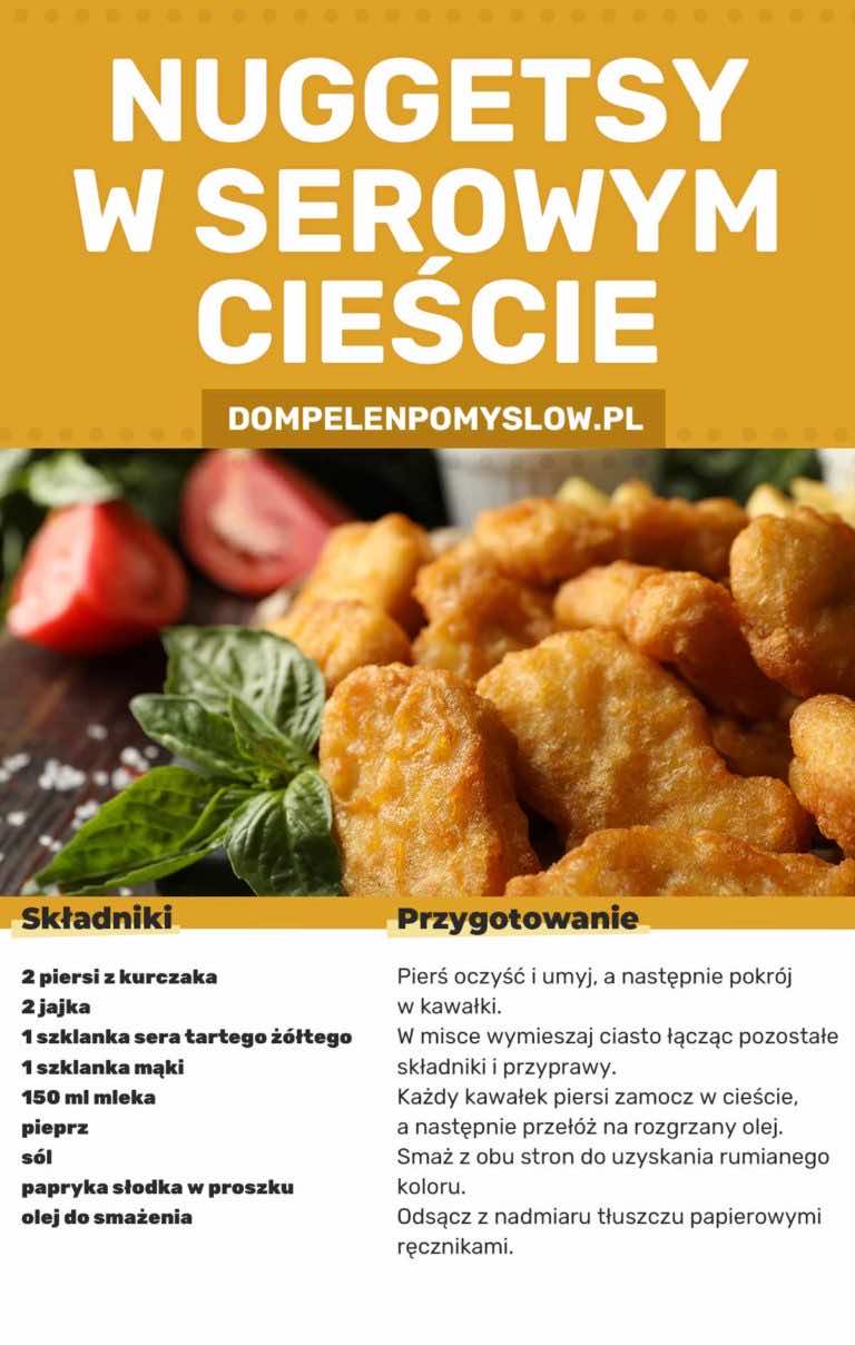 Nuggetsy w serowym cieście