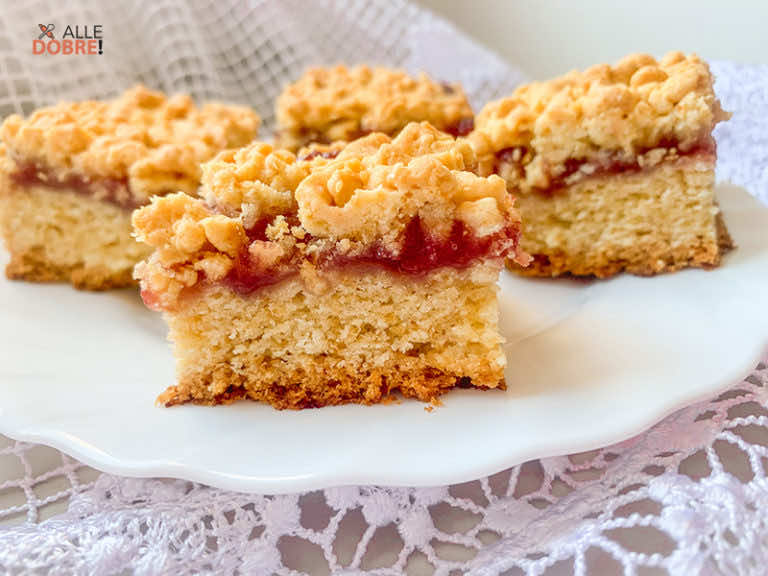 Kruche ciasto z dżemem