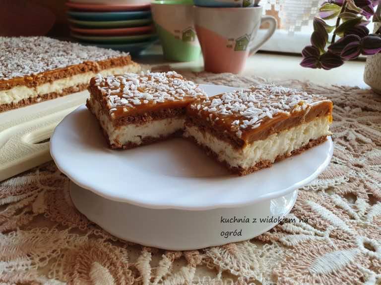 Ciasto krówka kokosowa bez pieczenia