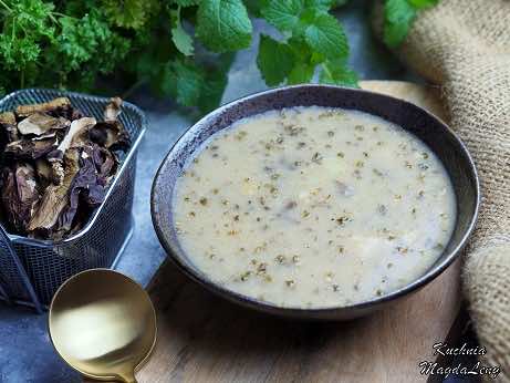 Zalewajka z grzybami