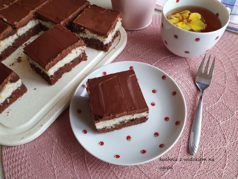 BOUNTY ciasto czekoladowe z kokosową masą