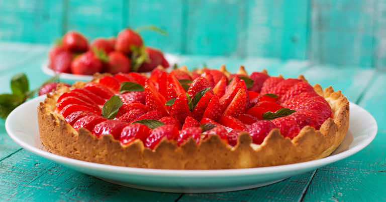 Przepis na tartę z truskawkami