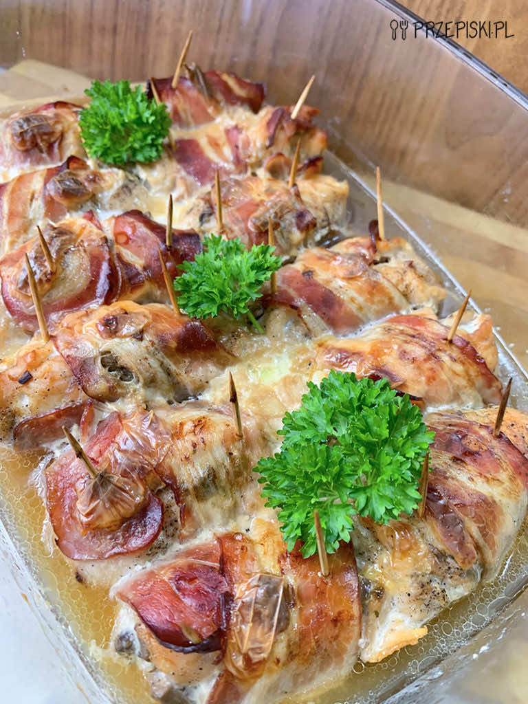 Roladki z Kurczaka Zawijane w Boczku