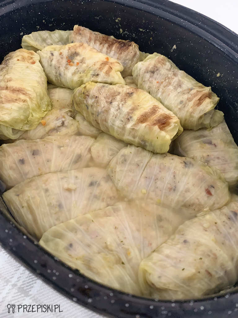Gołąbki z mięsem i pieczarkami