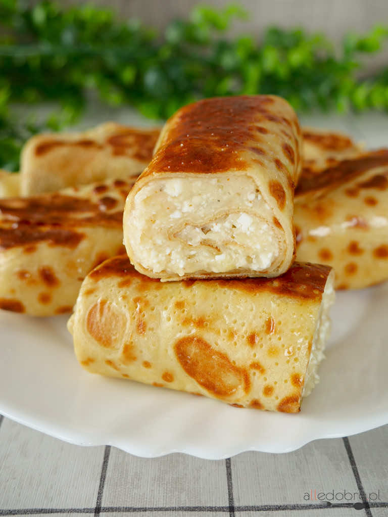 Naleśniki z ziemniakami i białym serem