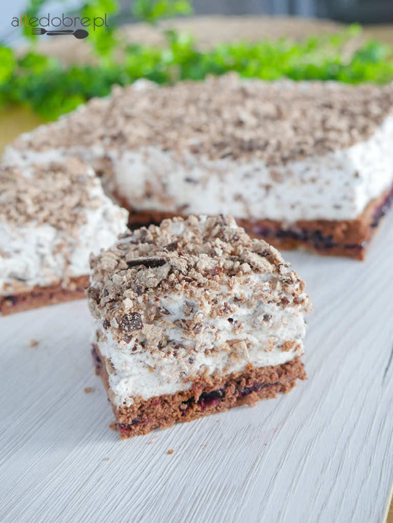 Ciasto z wafelkami Grześki