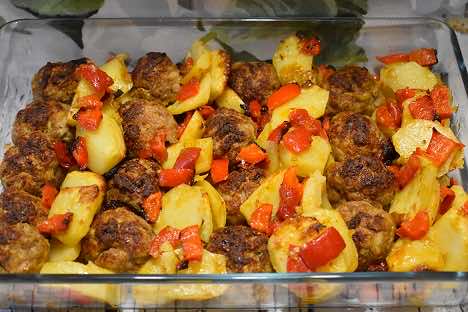 Zapiekane kotlety z papryką