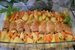 Roladki schabowe z ziemniakami