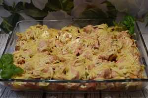 Zapiekanka ziemniaczana z kurczakiem