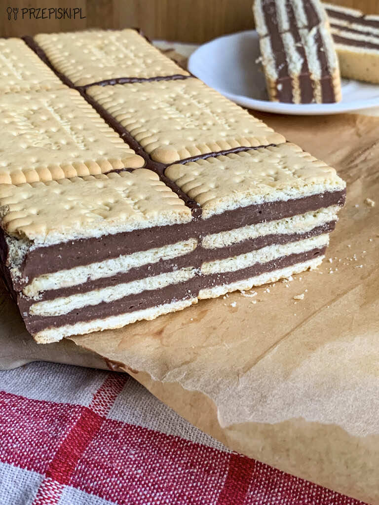 Przekładany blok czekoladowy