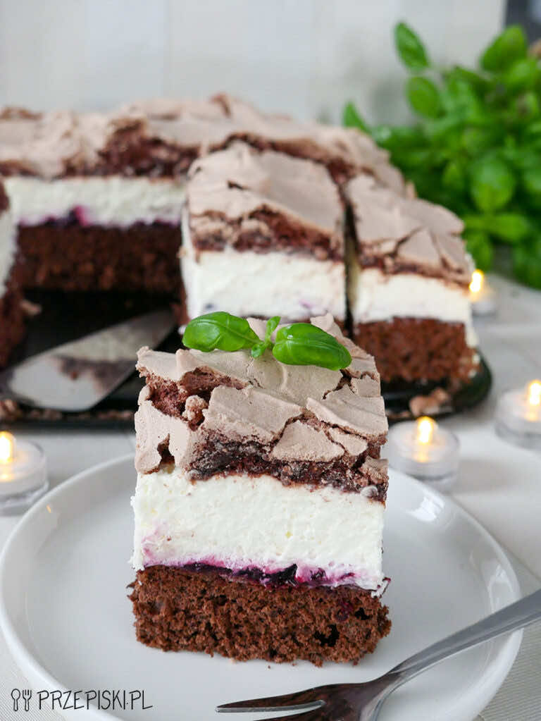 Pyszne ciasto cassis