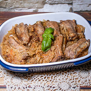 Żeberka w kapuście