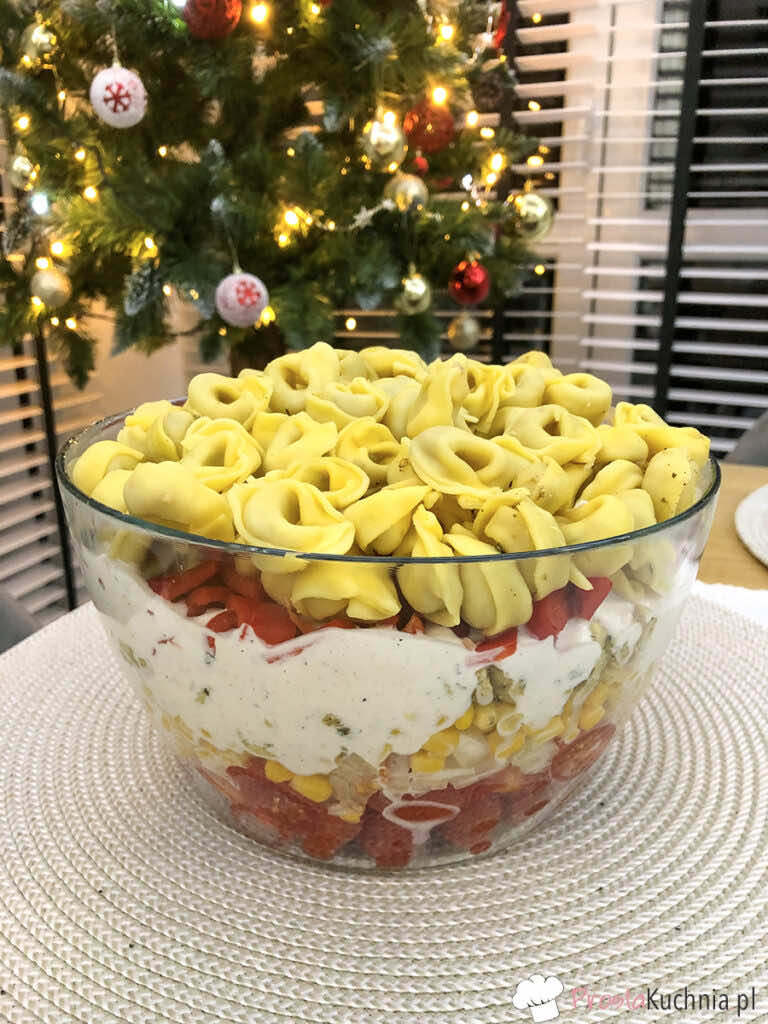 Warstwowa sałatka na Święta